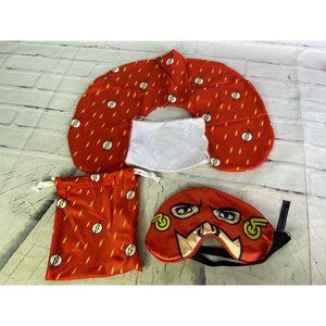 DC Comics The Flash Face Eye Mask Sleep Cover And Inflatable Neck Pillow Set